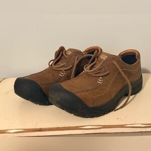 KEEN Men's Tan Leather Oxfords